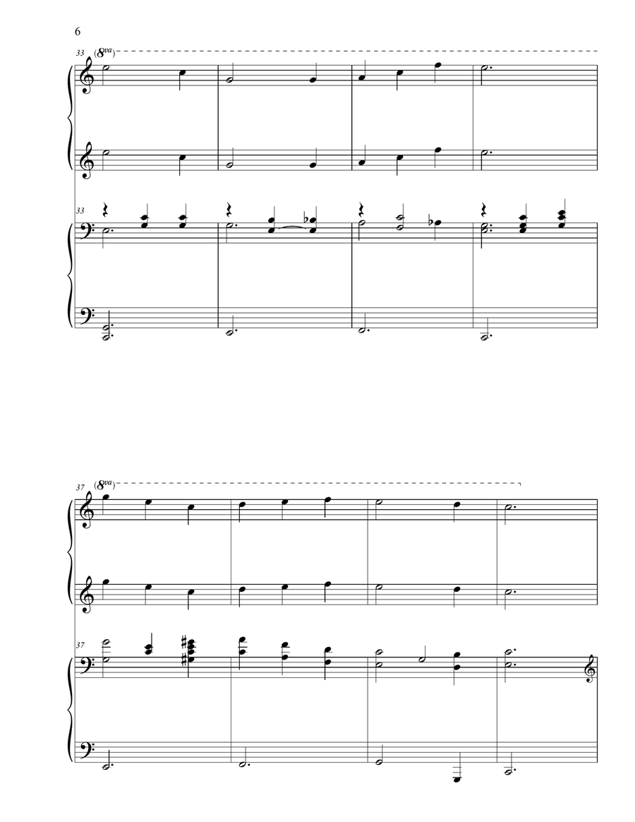 Thank You, Lord (for Saving My Soul) 1 Piano, 4-Hands scores gallery preview page 6