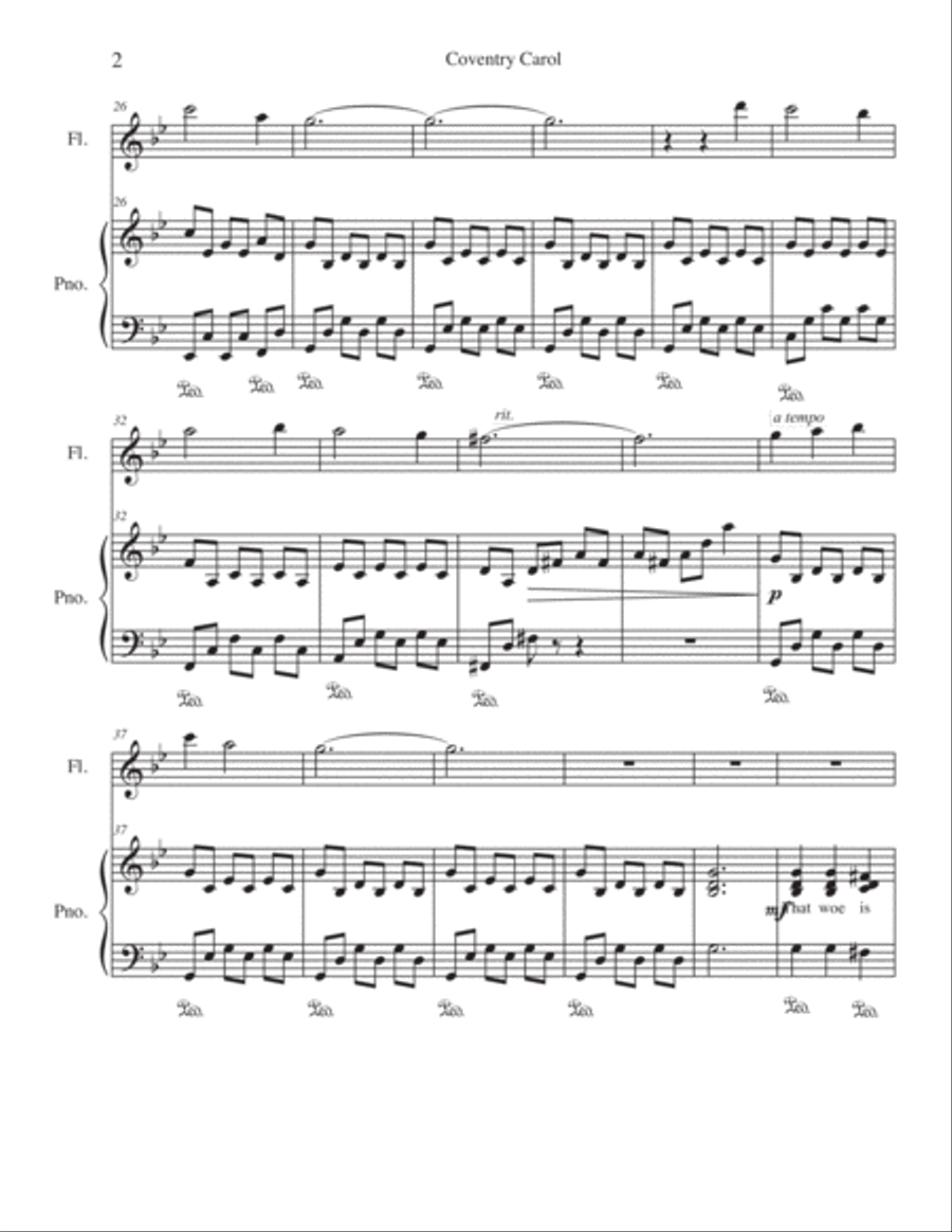 Christmas for Flute and Piano Flute Solo scores gallery preview page 3