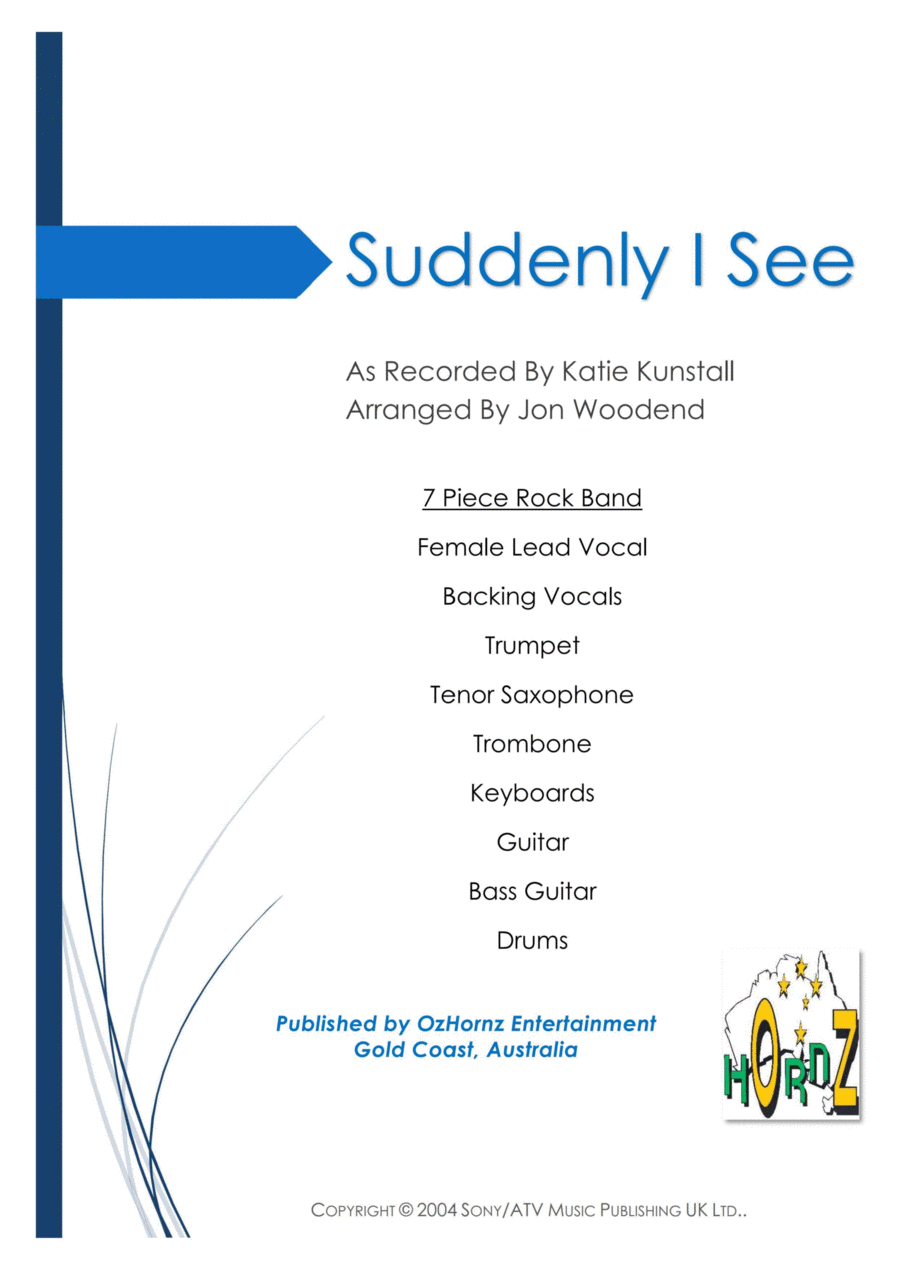 Suddenly I See Large Ensemble scores gallery preview page 1