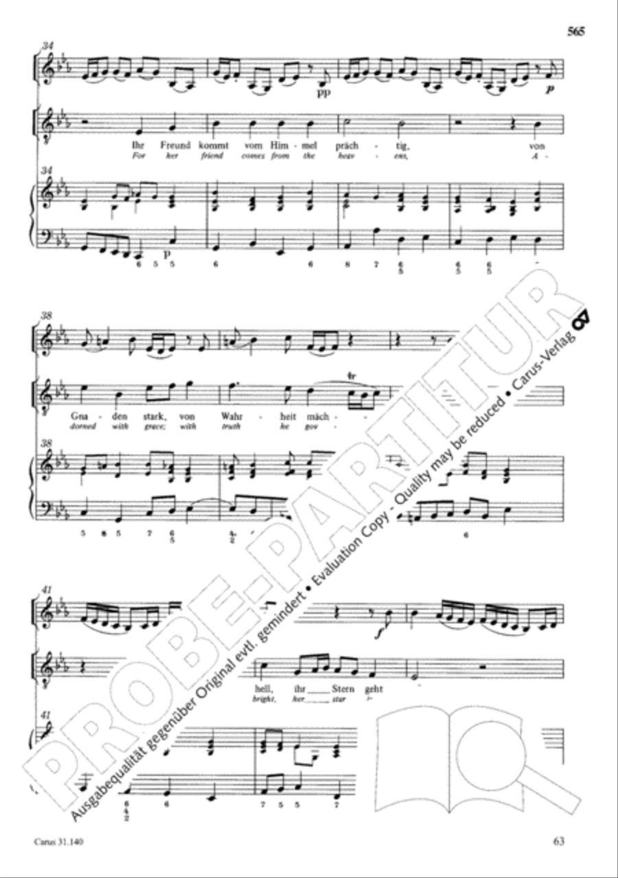The Complete Sacred Vocal Works (Das geistliche Vokalwerk) Voice scores gallery preview page 566