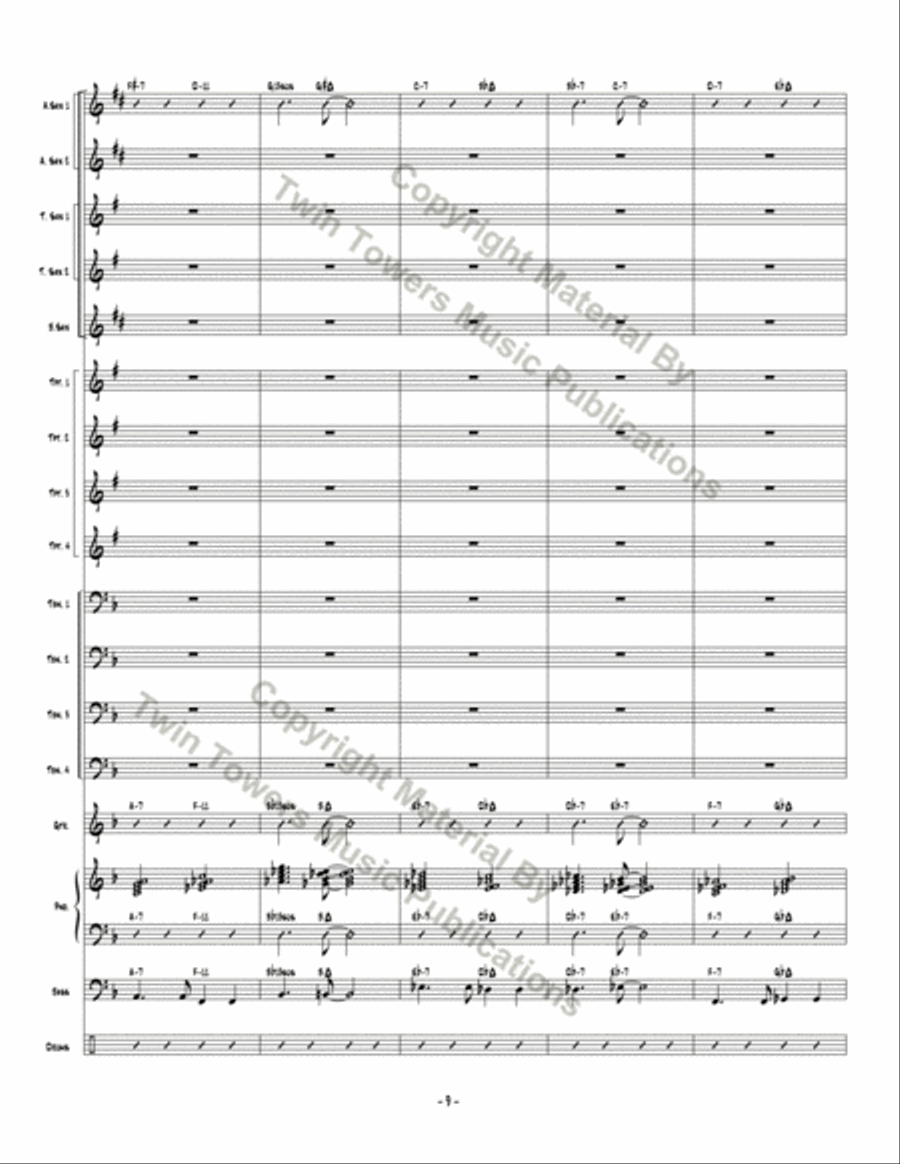 Changing Lanes Changing Lanes Jazz Ensemble scores gallery preview page 10