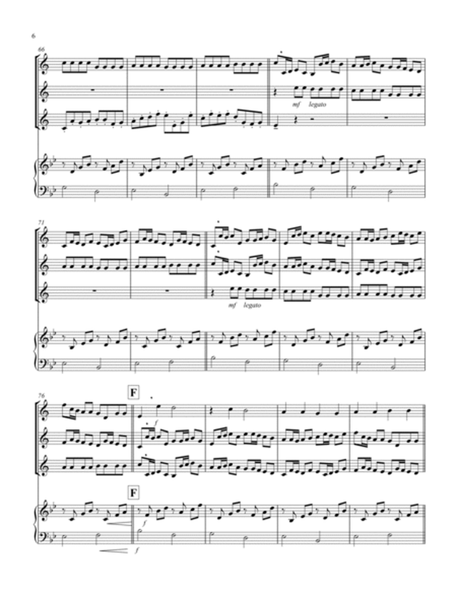 Canon (Pachelbel) (Bb) (Soprano Saxophone Trio, Keyboard)