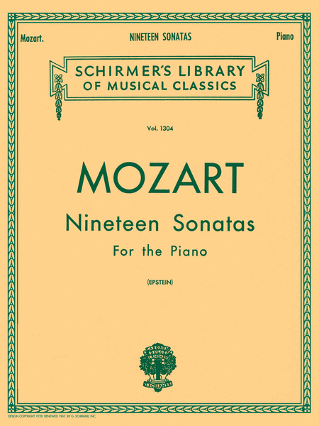 Wolfgang Amadeus Mozart: 19 Sonatas For The Piano
