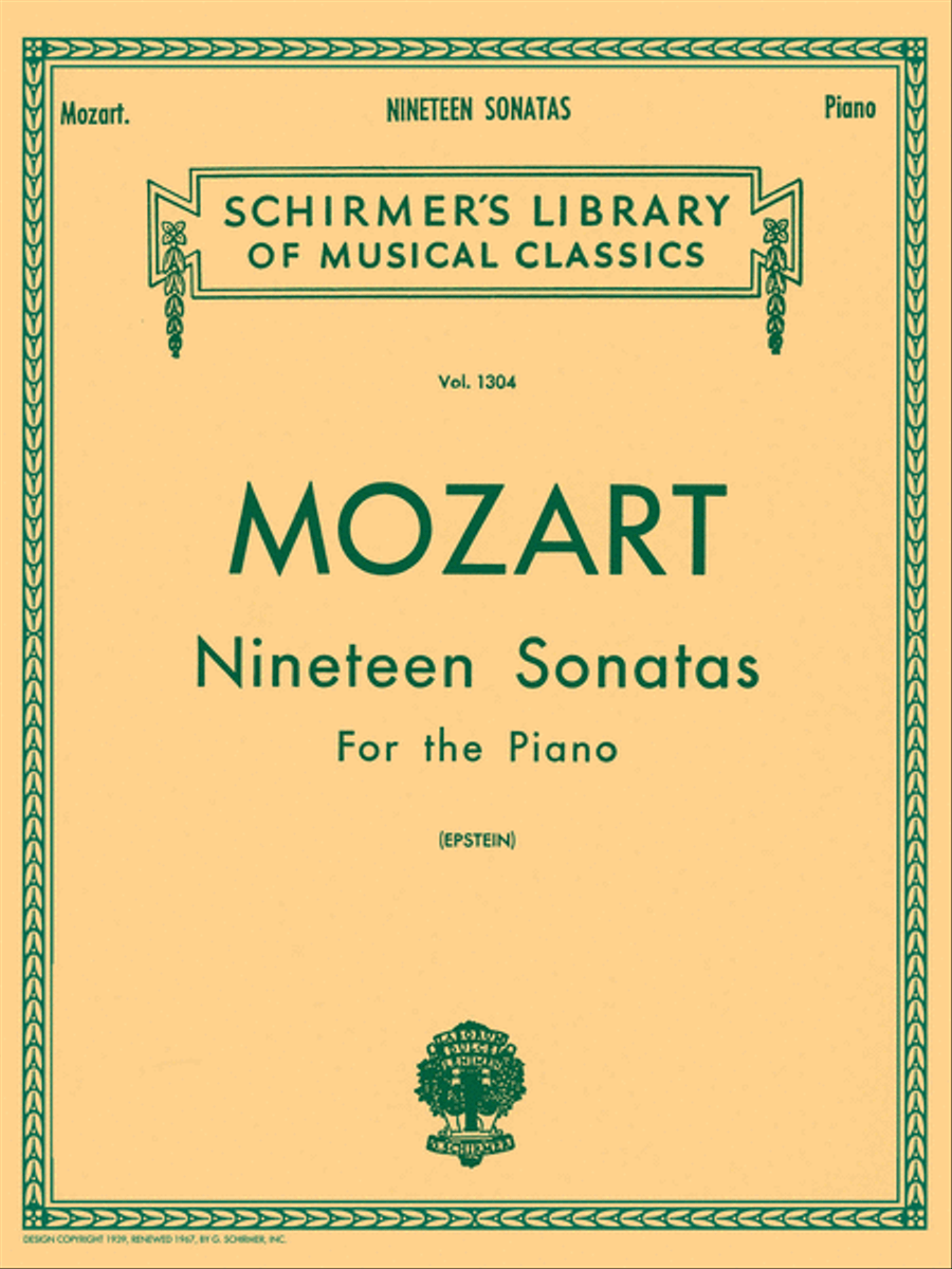 19 Sonatas – Complete Piano Solo scores gallery preview page 1
