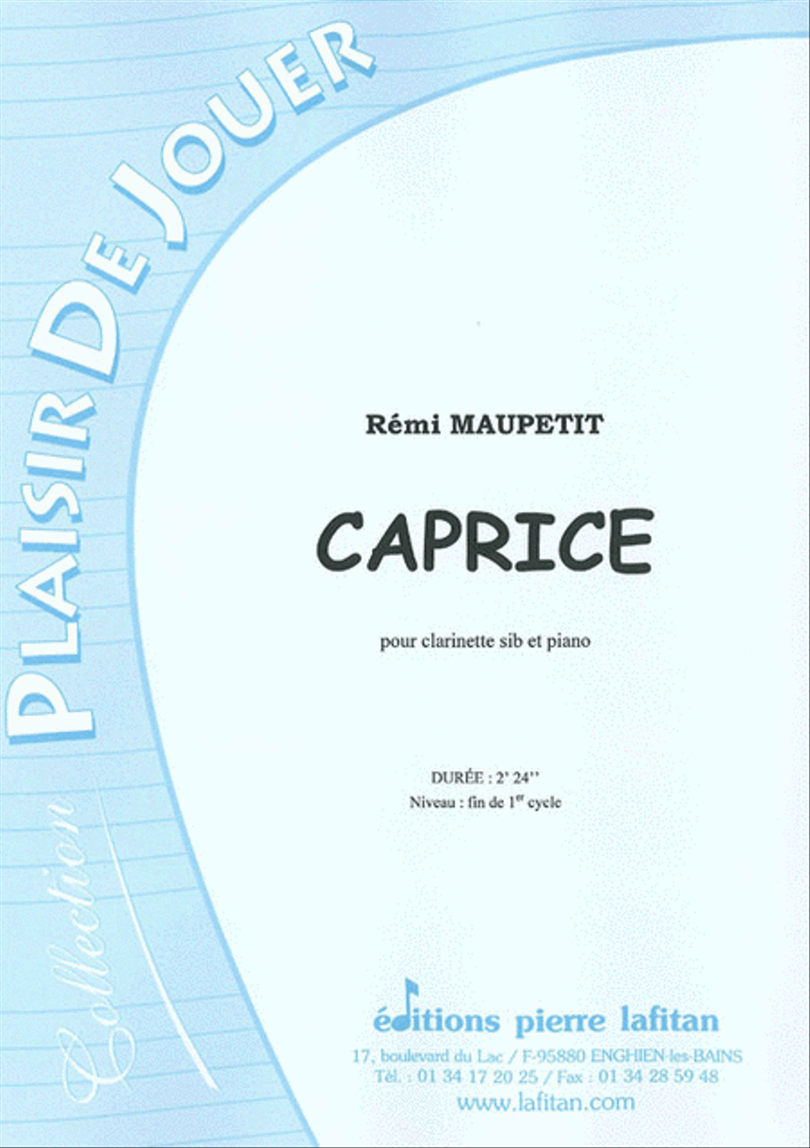 Caprice Clarinet Solo scores gallery preview page 1