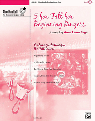 Book cover for 5 for Fall for Beginning Ringers