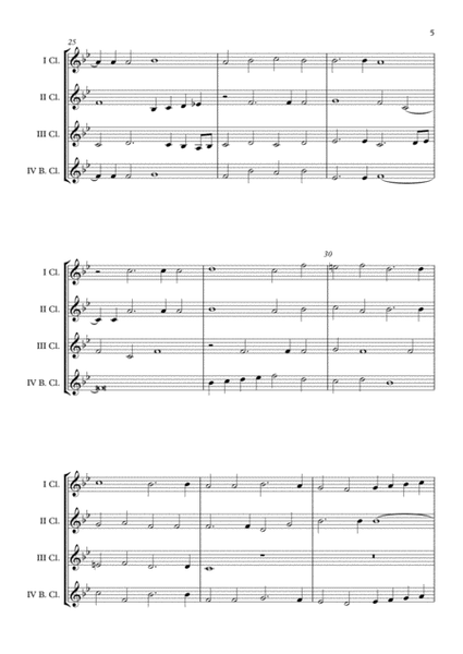 "Exsultate Deo" (Giovanni Pierluigi da Palestrina) Clarinet Quartet (B.Cl.) arr. Adrian Wagner image number null
