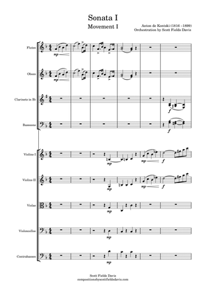 Kontski, Sonata I (Movement I) arranged for orchestra