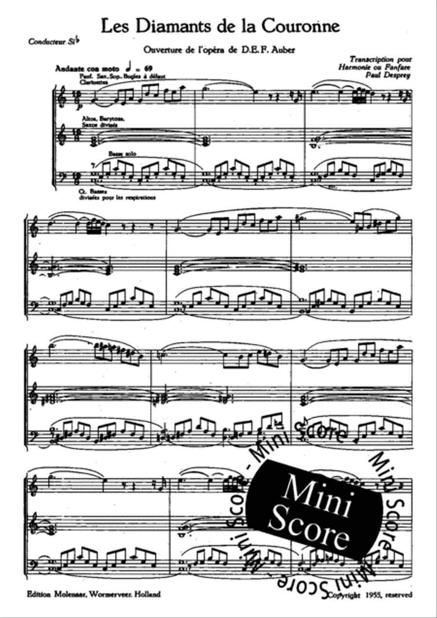 Les Diamants de la Couronne Concert Band scores gallery preview page 4