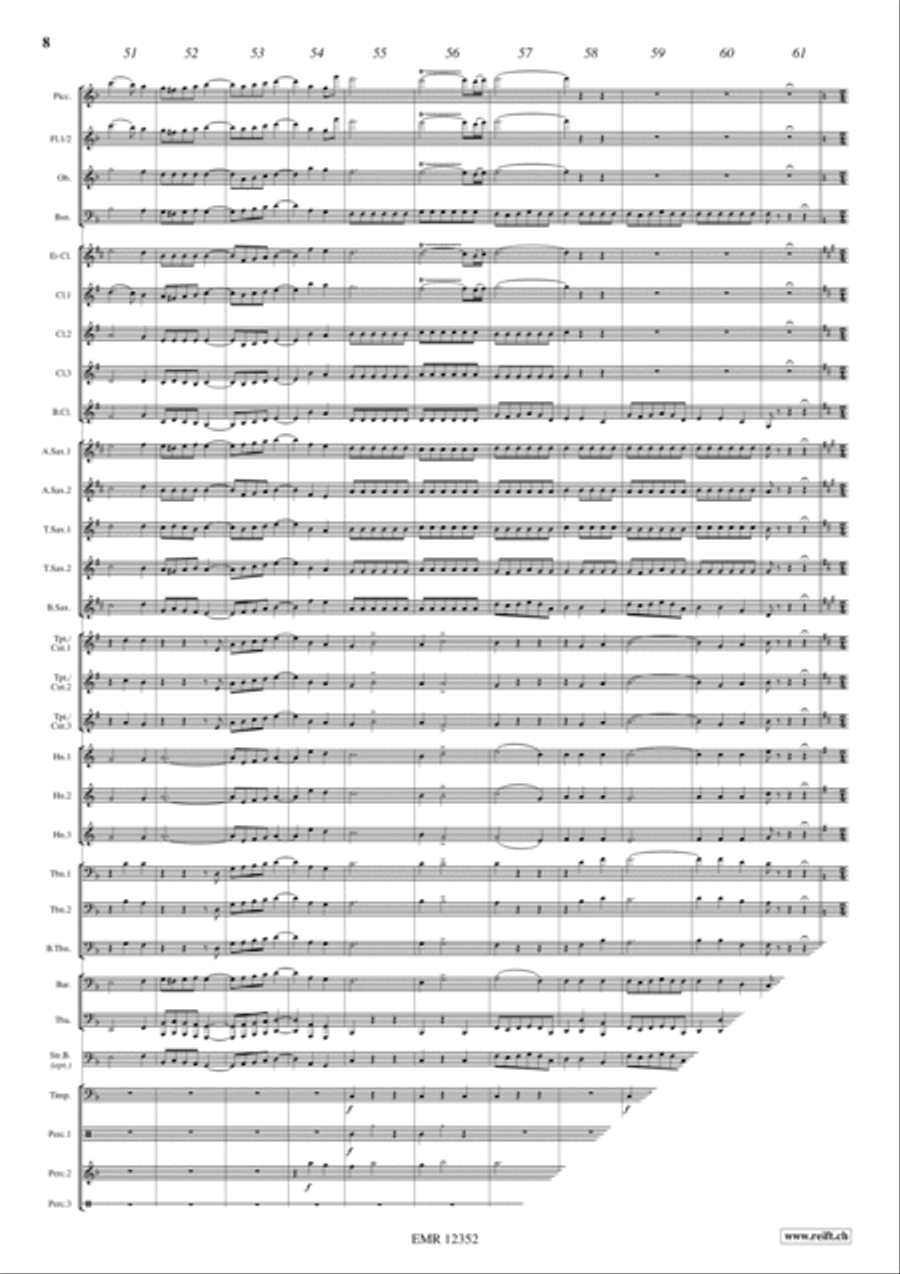 Orphee Aux Enfers Concert Band scores gallery preview page 8