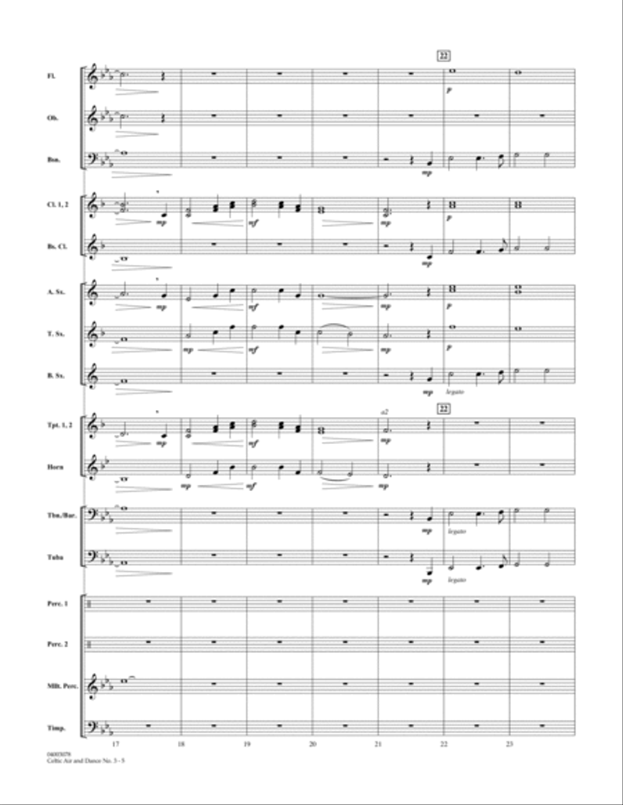 Celtic Air & Dance No. 3 - Full Score Concert Band scores gallery preview page 5