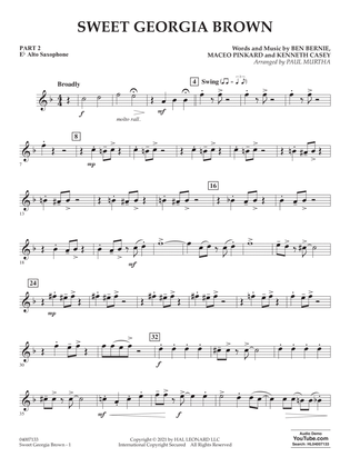 Sweet Georgia Brown (arr. Paul Murtha) - Pt.2 - Eb Alto Saxophone