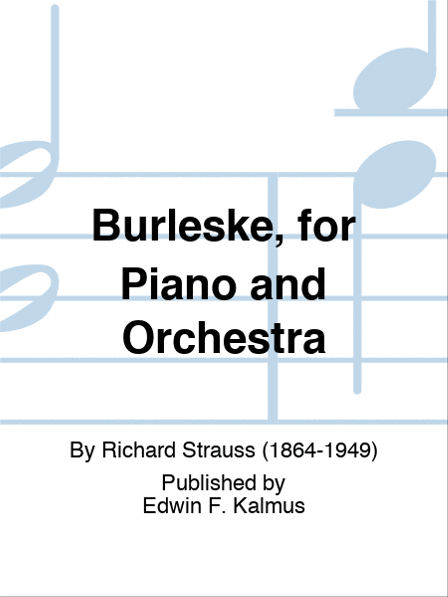 Burleske, for Piano and Orchestra Orchestra scores gallery preview page 1