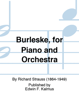 Book cover for Burleske, for Piano and Orchestra