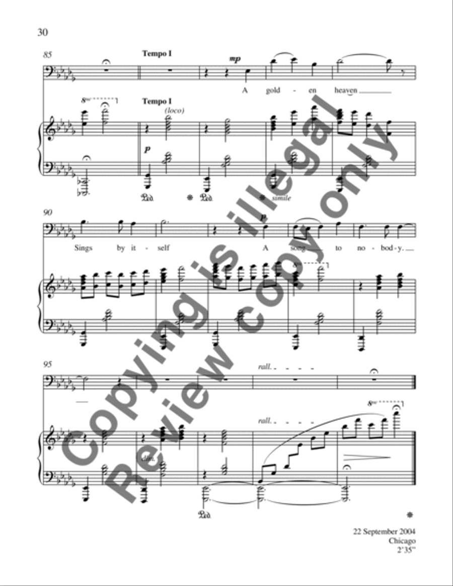Merton Songs Piano, Vocal scores gallery preview page 14