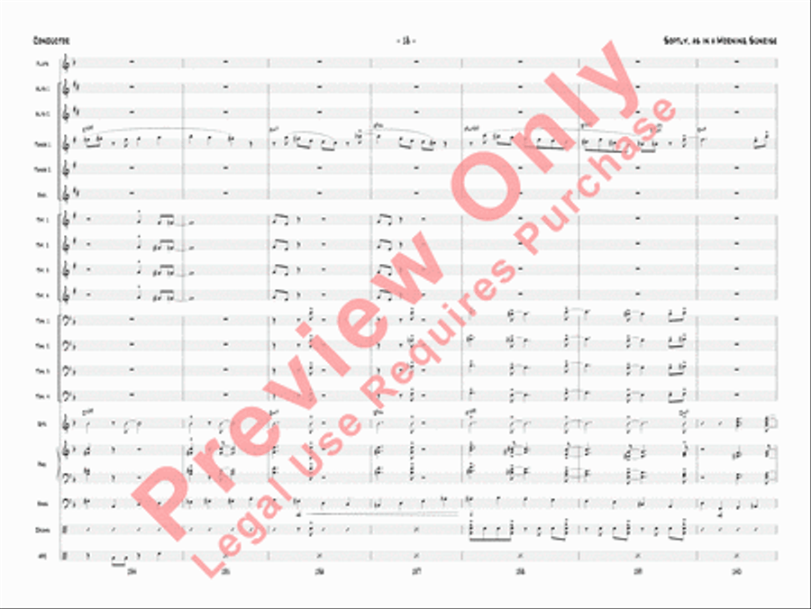 Softly, as in a Morning Sunrise Jazz Ensemble scores gallery preview page 21
