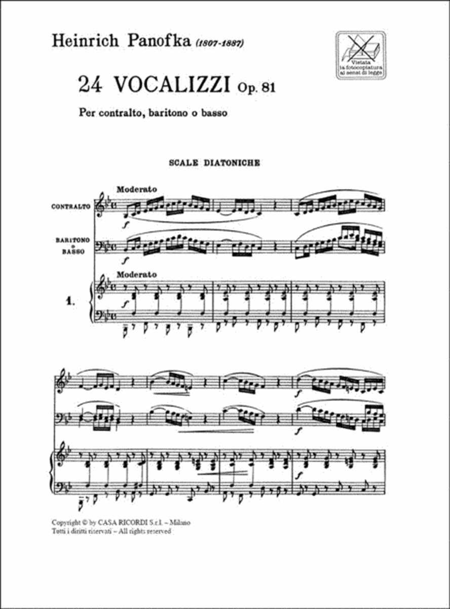 24 Vocalizzi Op. 81