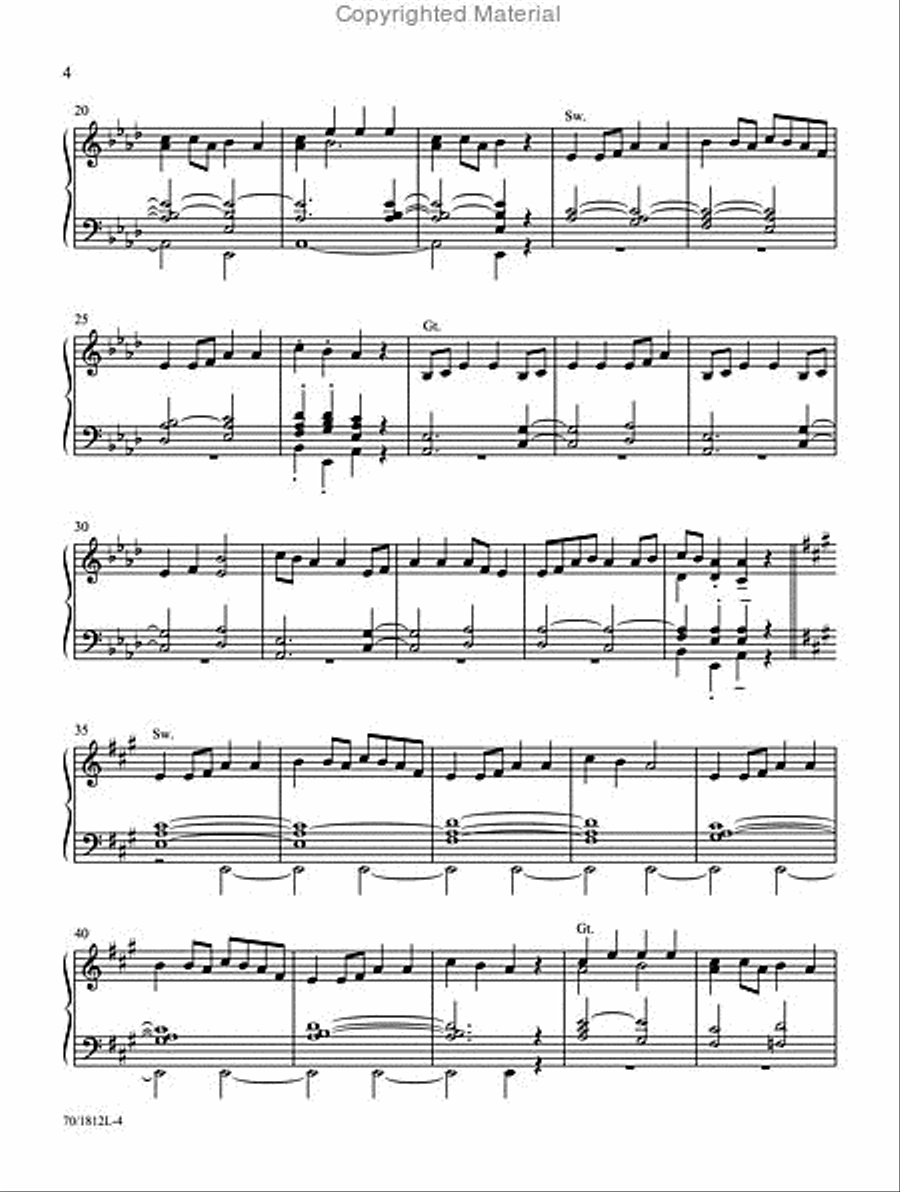 Mark Hayes: Hymns for Organ Organ Solo scores gallery preview page 3