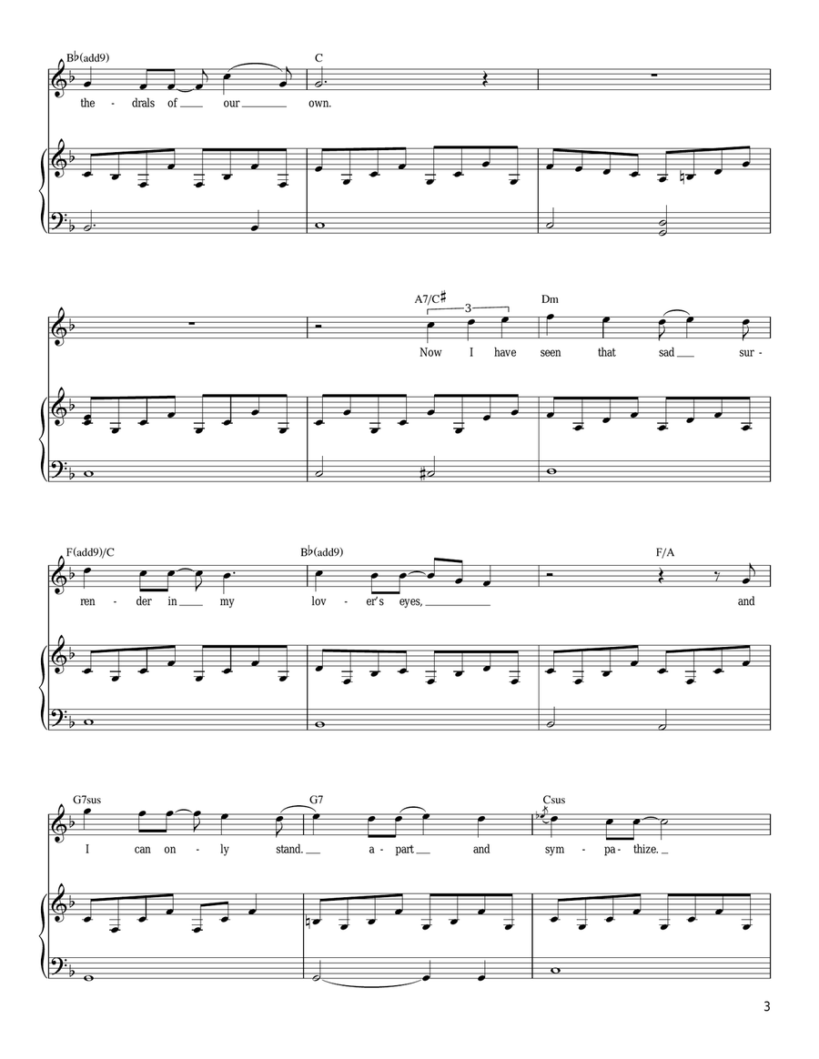 Summer, Highland Falls Piano, Vocal, Guitar scores gallery preview page 3