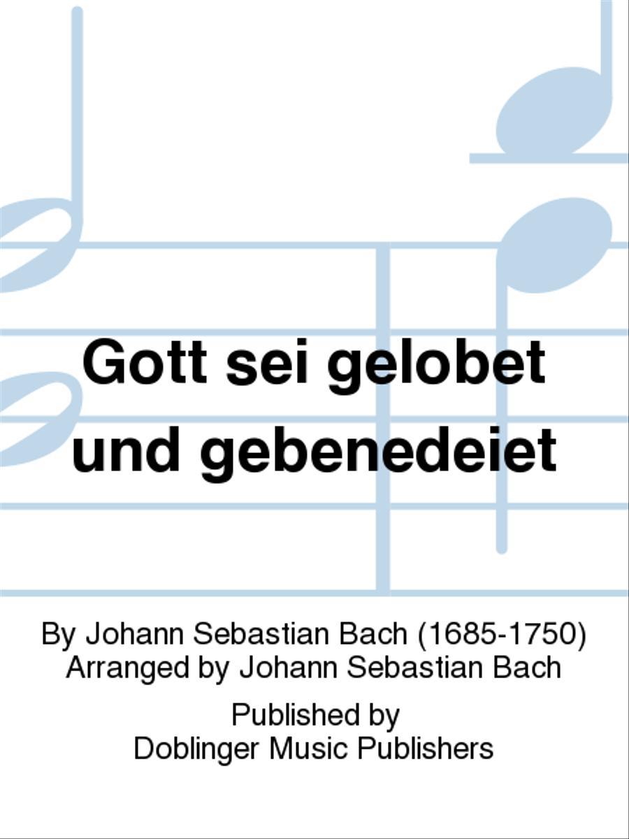 Gott sei gelobet und gebenedeiet 4-Part scores gallery preview page 1