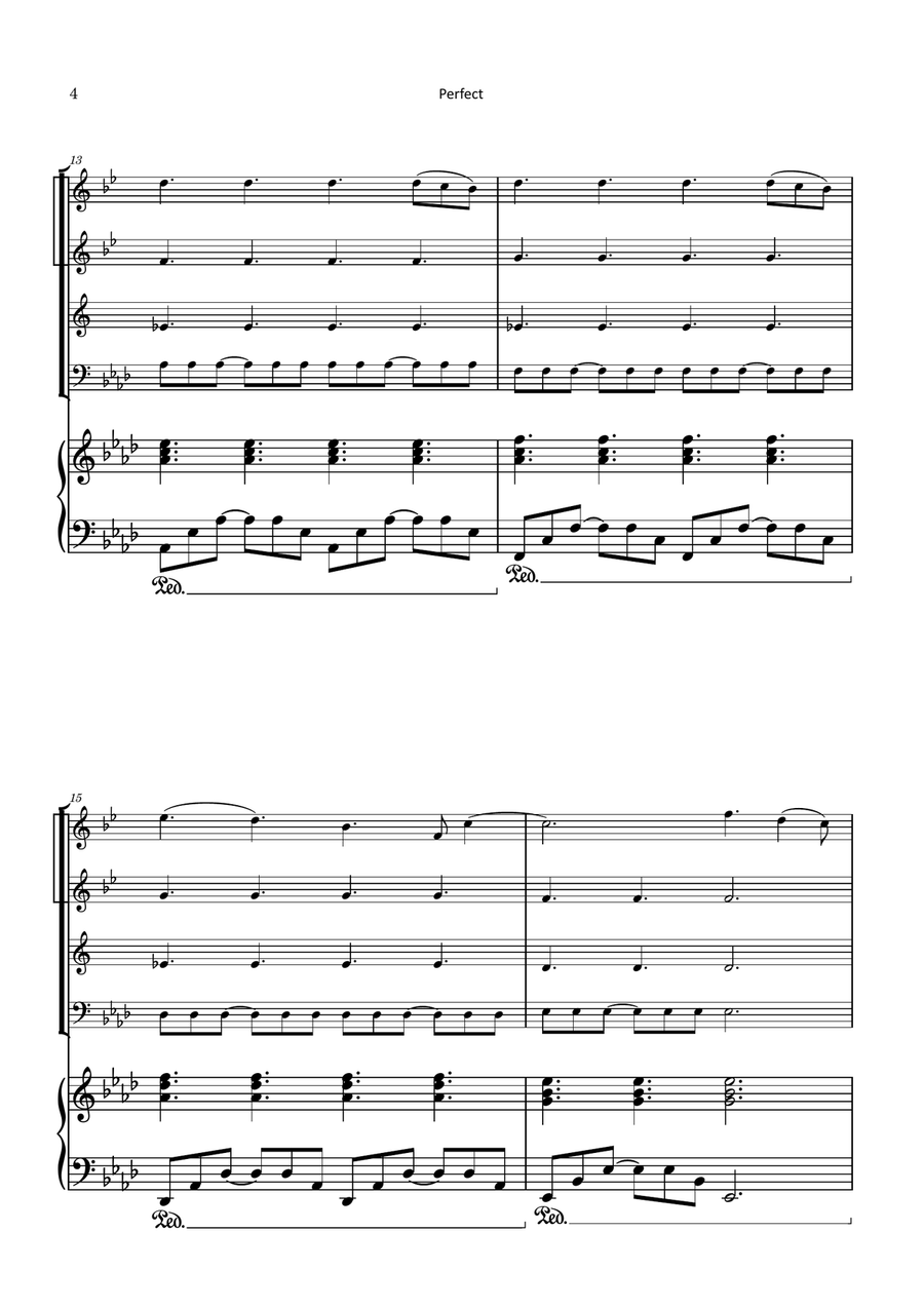 Perfect Brass Quartet scores gallery preview page 4