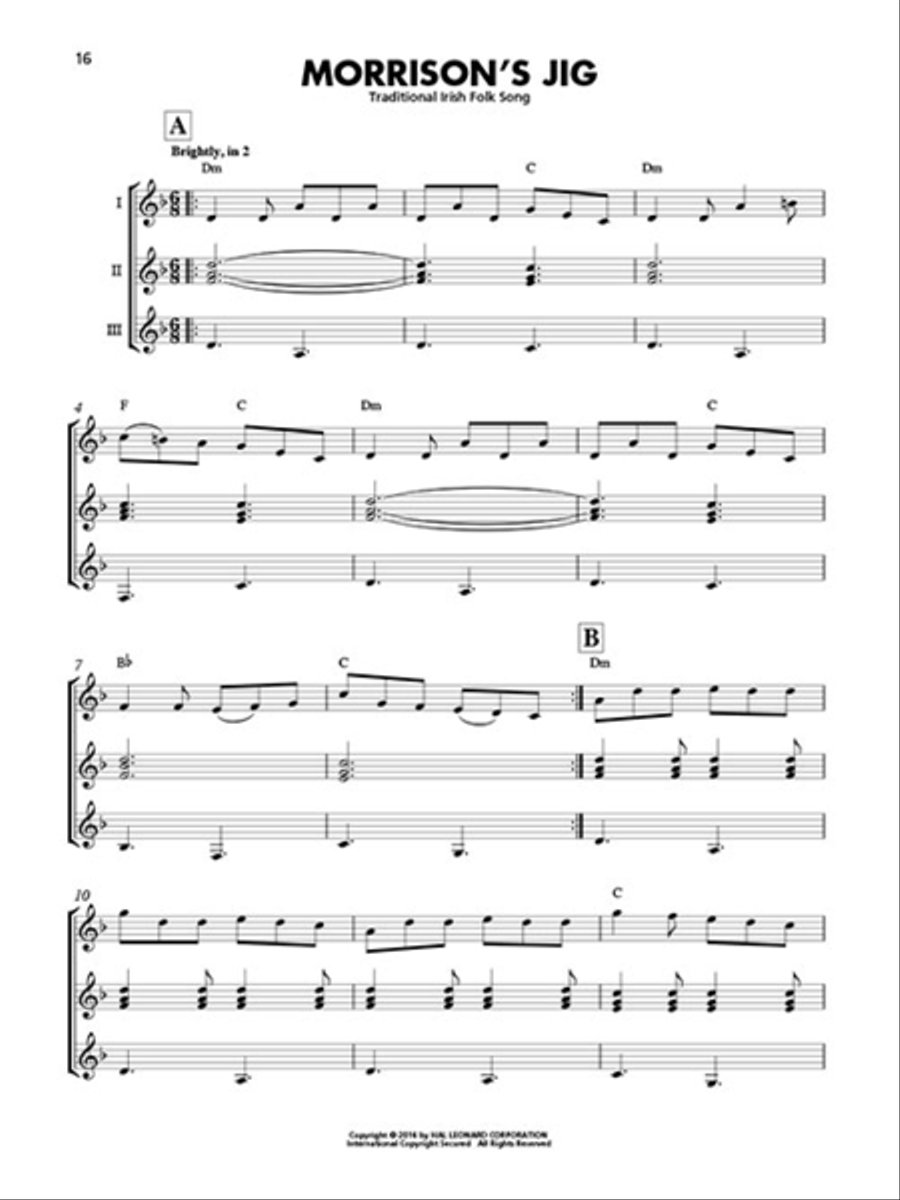 Irish Jigs & Reels Irish Jigs & Reels Guitar Ensemble scores gallery preview page 4