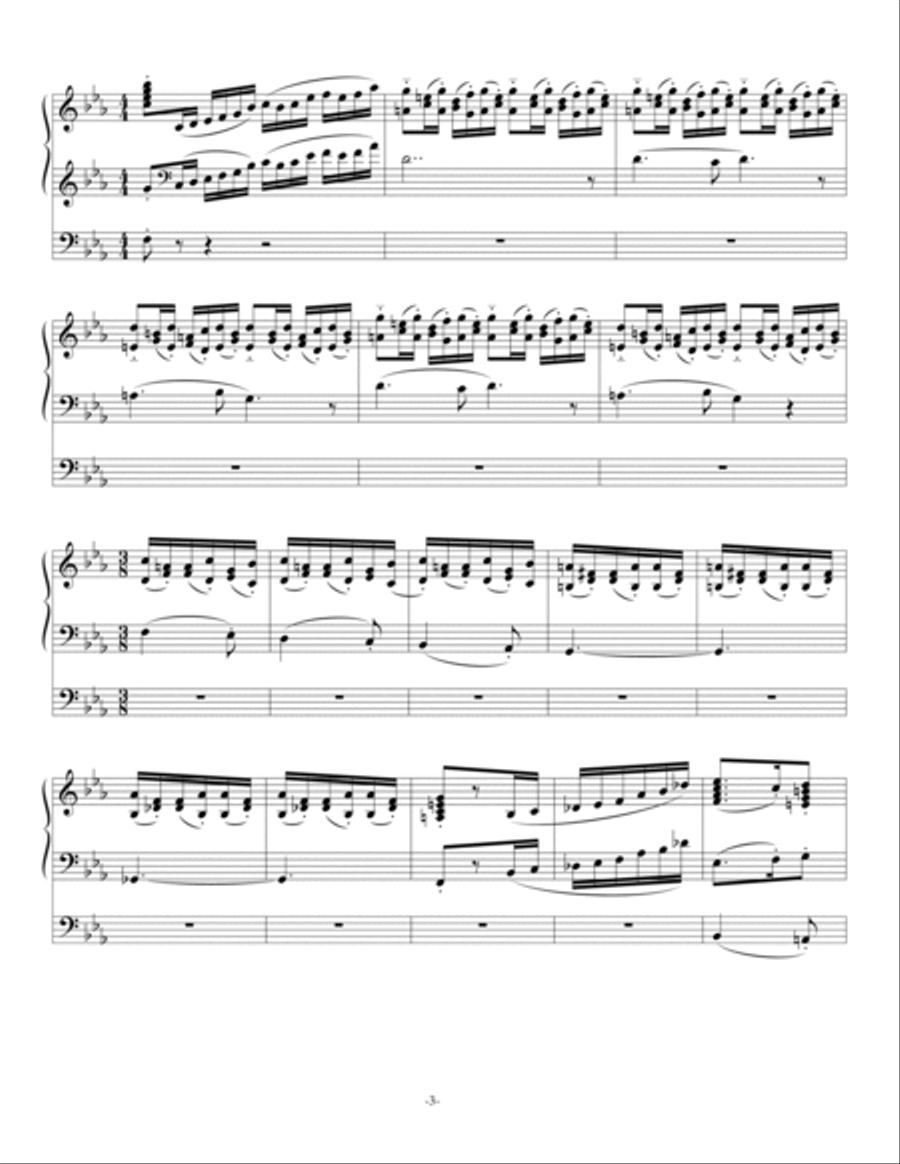 Sortie for pipe organ Sortie for pipe organ Organ Solo scores gallery preview page 3