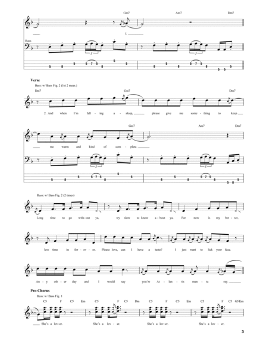 She's A Lover Guitar Tablature scores gallery preview page 3