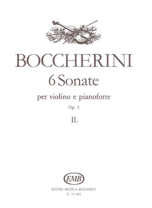 Six Sonatas for Violin and Piano, Op. 5 - Volume 2