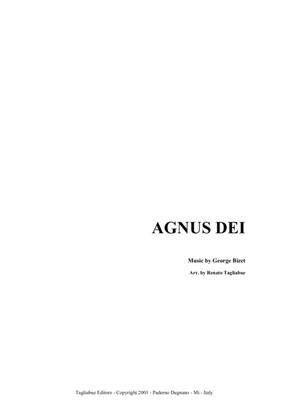 Book cover for AGNUS DEI - G. Bizet - Arr. for Organ 3 staff