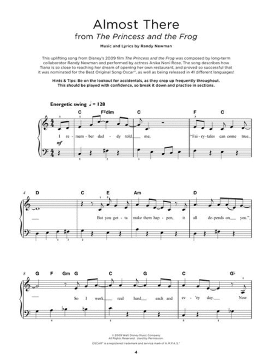 Really Easy Piano: 40 Disney Songs Easy Piano scores gallery preview page 5