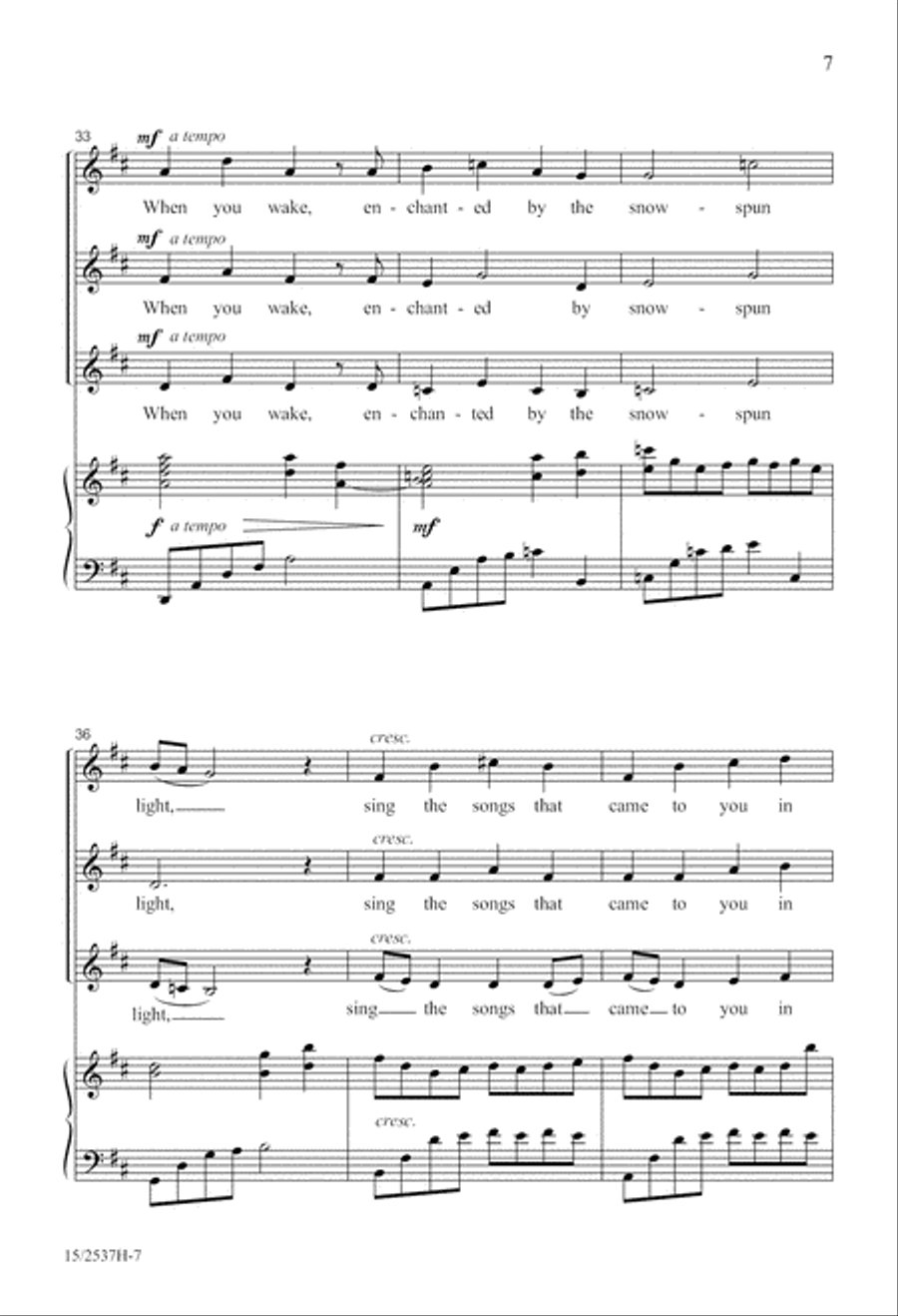 Beautiful December SSA scores gallery preview page 8