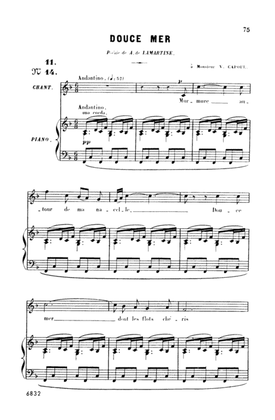 Book cover for Bizet: Twenty Melodies-- Mezzo-Soprano or Baritone (French)