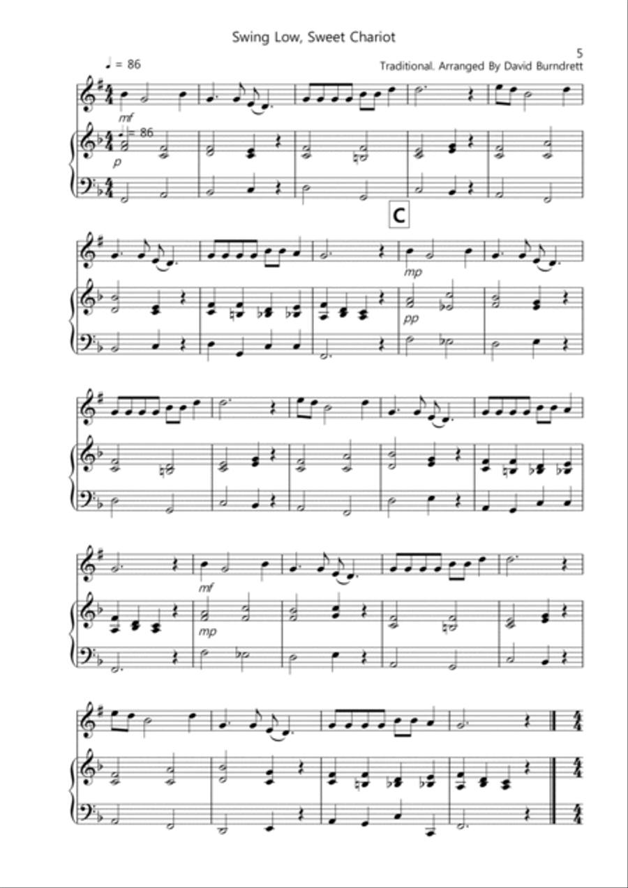 8 Pieces for Trumpet And Piano Trumpet Duet scores gallery preview page 5