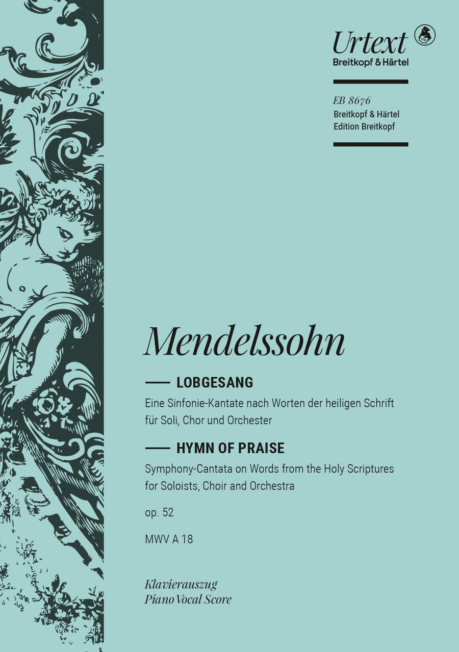 Hymn of Praise Op. 52 MWV A 18 4-Part scores gallery preview page 1