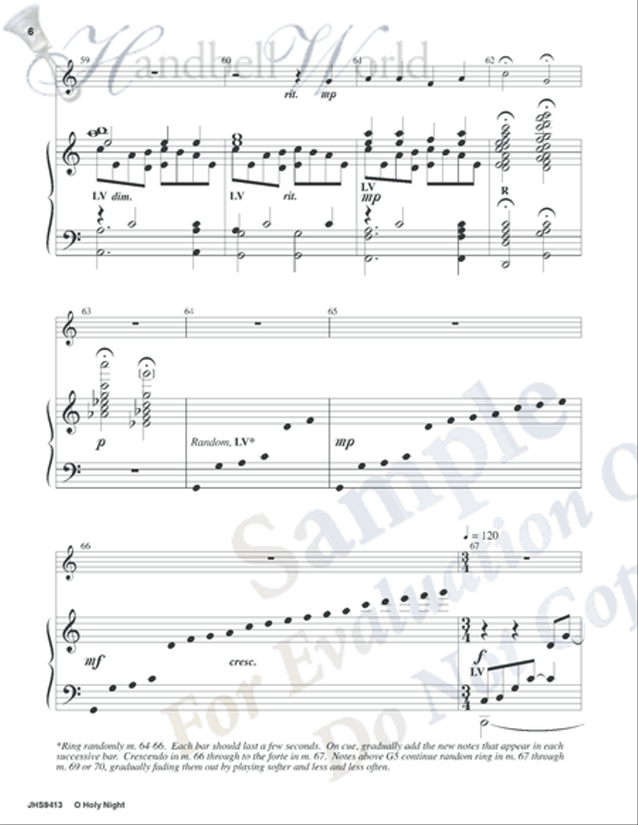 O Holy Night 5-Octaves scores gallery preview page 6