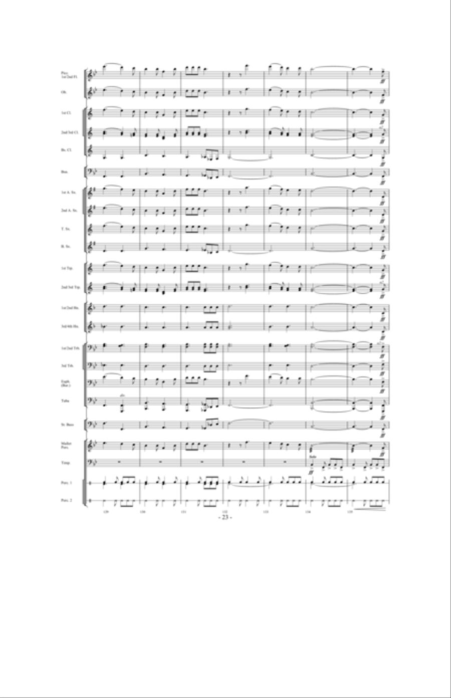 Celebration Folklorique Concert Band scores gallery preview page 22