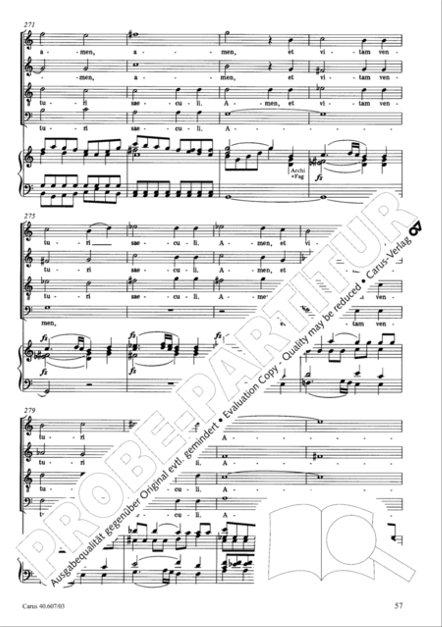 Mass in time of war (Missa in tempore belli) 4-Part scores gallery preview page 64