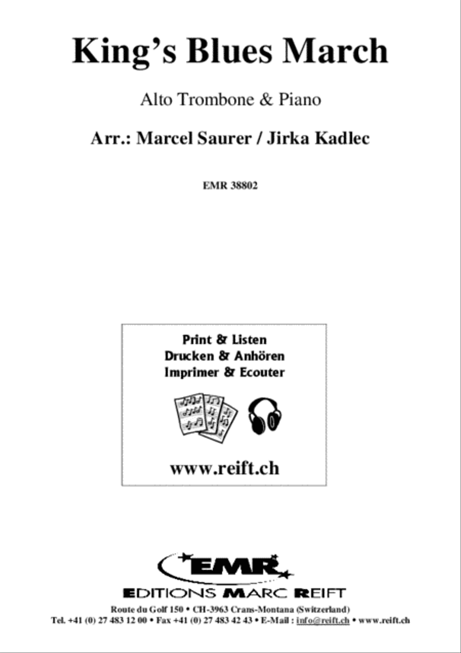 King's Blues March Piano Accompaniment scores gallery preview page 2