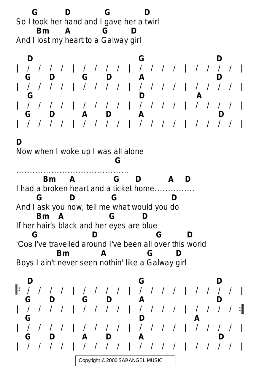 Galway Girl Guitar scores gallery preview page 2