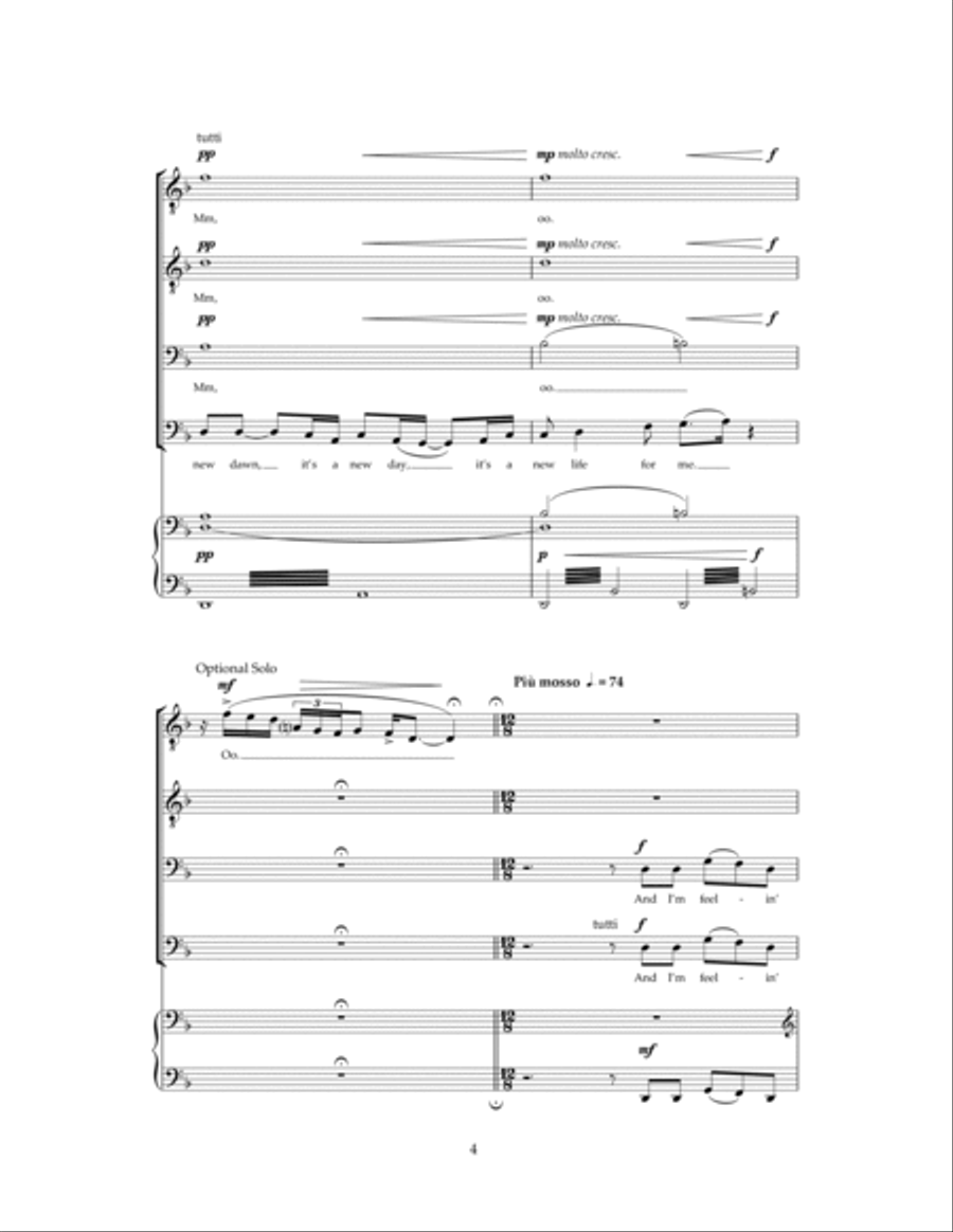 Feeling Good TTBB scores gallery preview page 4
