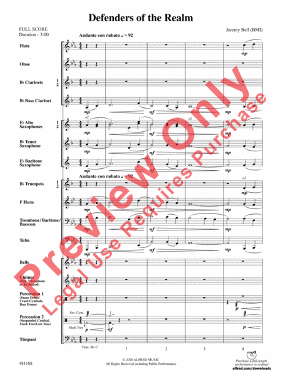 Defenders of the Realm Concert Band scores gallery preview page 4