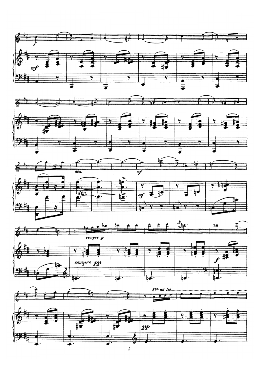 Poldini Poupee valsante (Dancing doll), for Violin & Piano, VN004 Violin Solo scores gallery preview page 2