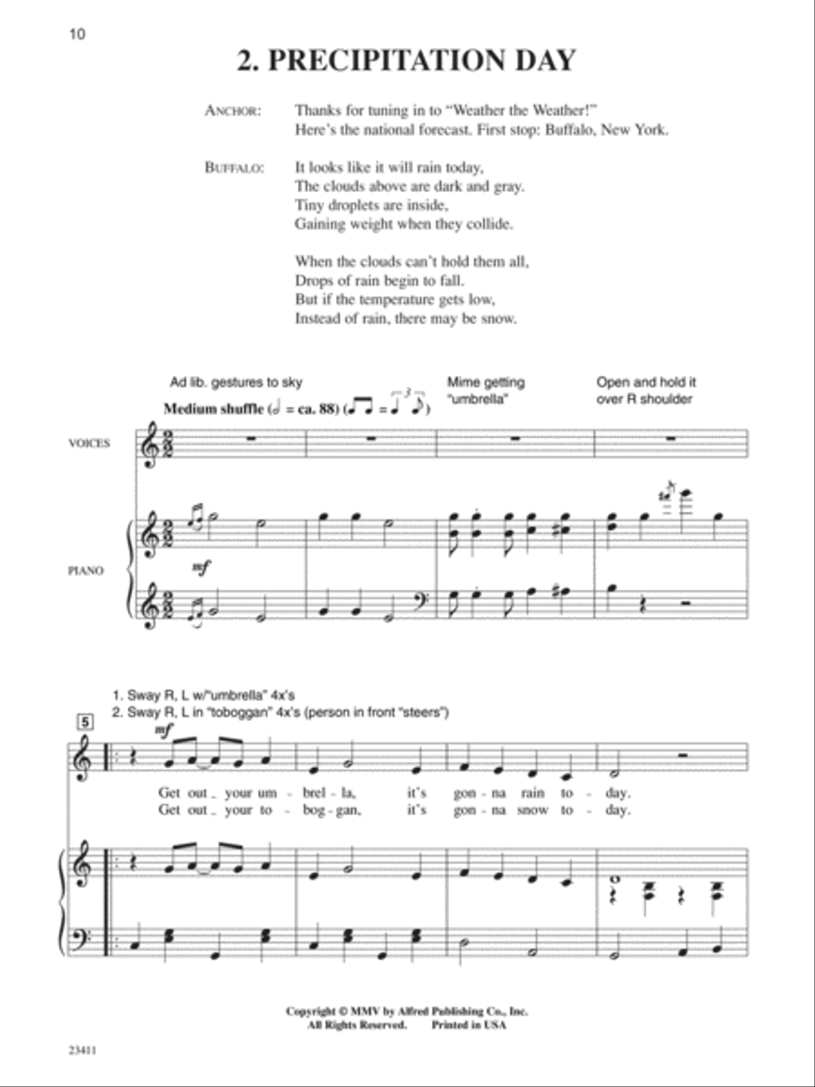 Weather the Weather! - CD Kit Choir scores gallery preview page 3