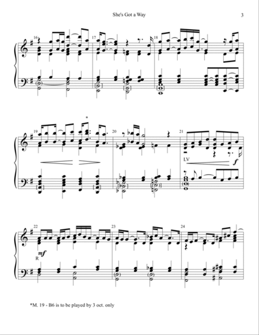 She's Got A Way Handbell Choir scores gallery preview page 3