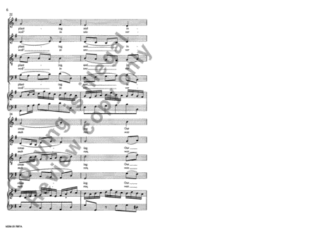 All Glory, Praise and Blessing (Choral Score) image number null