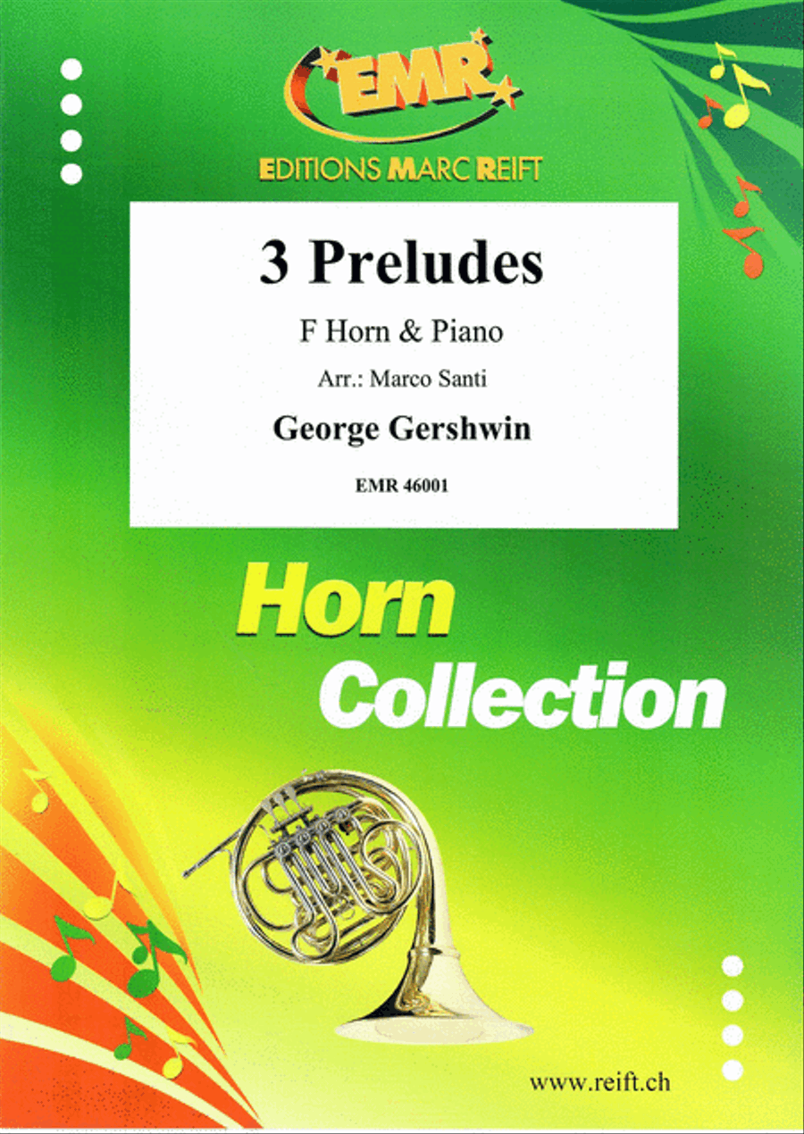 3 Preludes Horn scores gallery preview page 1