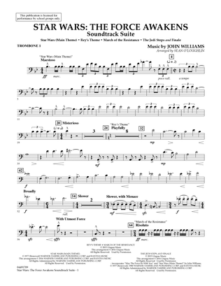 Star Wars: The Force Awakens Soundtrack Suite - Trombone 1