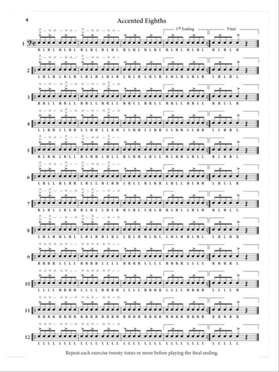 Accents and Rebounds Snare Drum scores gallery preview page 3
