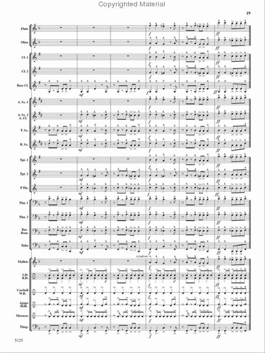 Deck the Halls With Chips and Salsa Concert Band scores gallery preview page 18